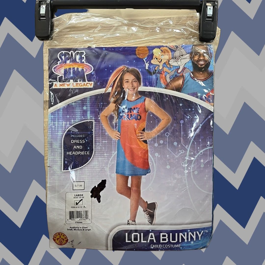 Vintage VINTAGE? Space Jam a New Legacy Rubies Lola Bunny Child Costume Size L 12-14 For 8-10 Yrs