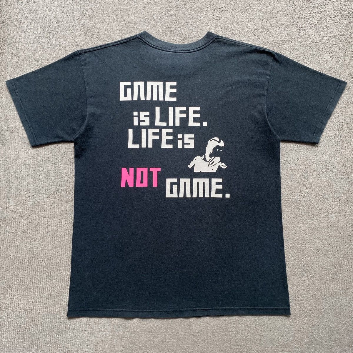 Beams Plus × Japanese Brand Beams Art "Game is life. Life is not game" Sun Faded Tee Size US L / EU 52-54 / 3 - 1 Thumbnail
