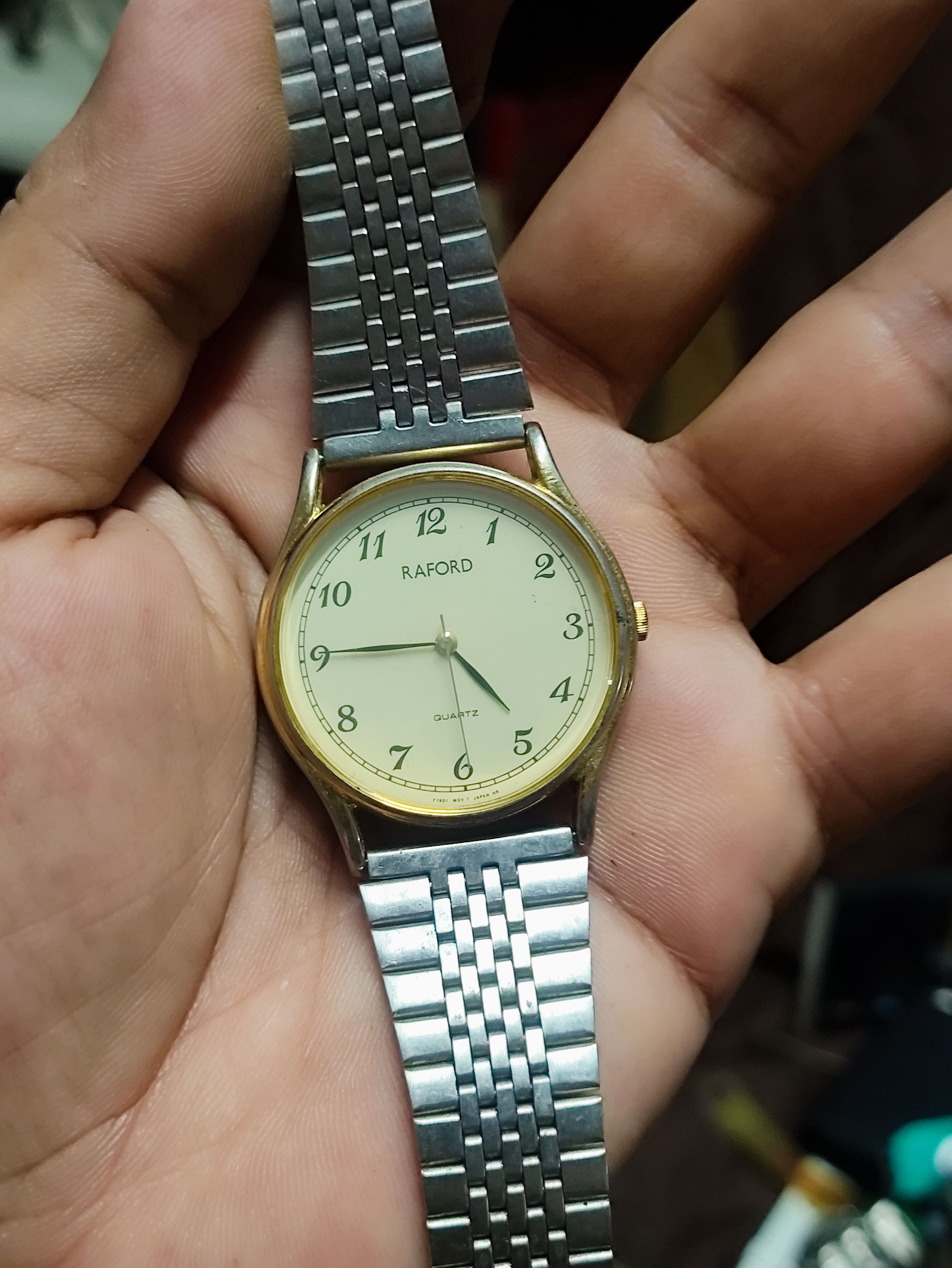 Vintage Vintage 💥 RAFORD QUARTZ JAPAN WATCH (ALL STAINLESS STEEL) Size ONE SIZE - 10 Thumbnail