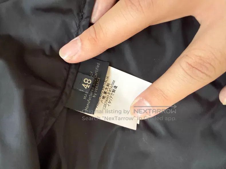 Versace Versace The coat is dark gray with a hood Size US XL / EU 56 / 4 - 4 Thumbnail