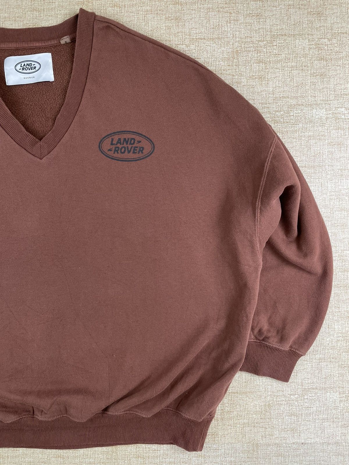 Pacsun × Vintage LAND ROVER PACSUN Vintage V-Neck Baggy Sweatshirt Size US M / EU 48-50 / 2 - 6 Thumbnail