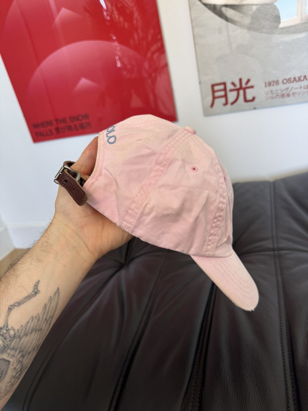 Ralph Lauren Rare Pink Polo Ralph Lauren Cap Hat Classic Center Logo Size ONE SIZE - 4 Thumbnail