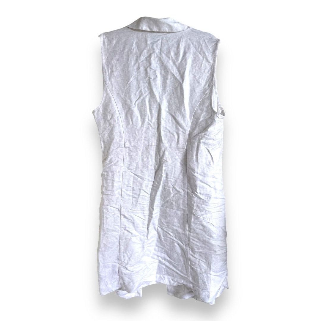 Other J. Jill Womens Vest Sz XL White Linen Blend Longline Open Size XL / US 12-14 / IT 48-50 - 5 Thumbnail