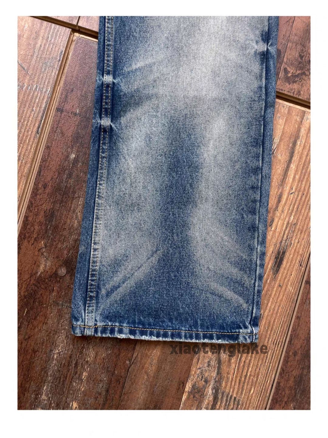 Jean zx vintage washed faded cleanfit wide Leg flared jeans Size US 34 / EU 50 - 4 Thumbnail