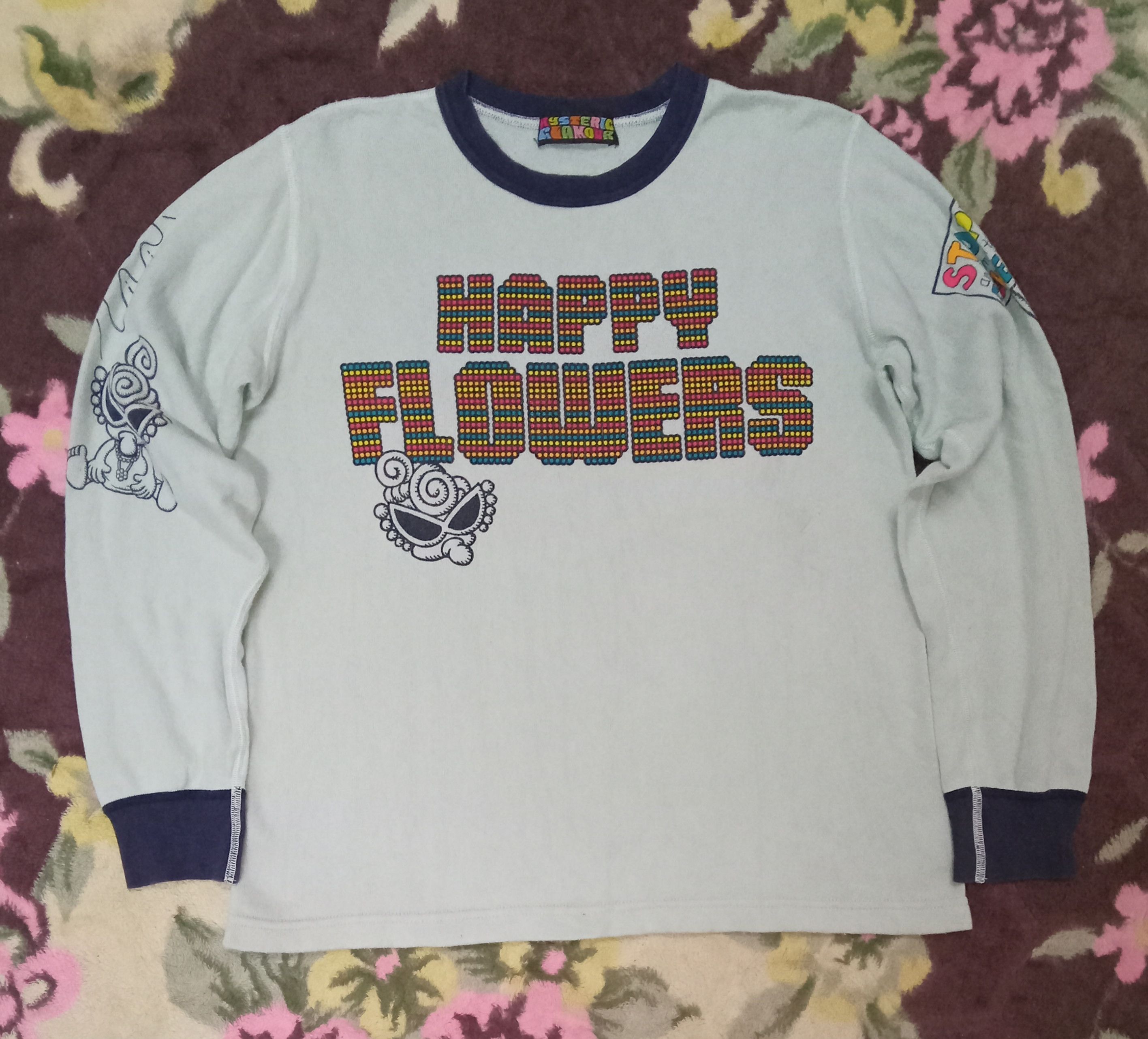 Hysteric Glamour × Japanese Brand Vintage Hysteric Glamour Happy Flowers Top Size XXS / US 00 / IT 34 - 1 Thumbnail