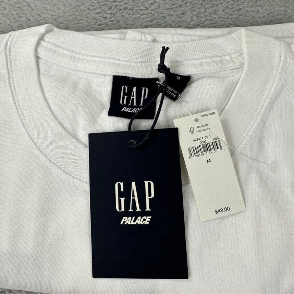 Palace Palace x Gap NWT Men's Sz Medium White T-Shirt 100% Cotton Size US M / EU 48-50 / 2 - 6 Thumbnail