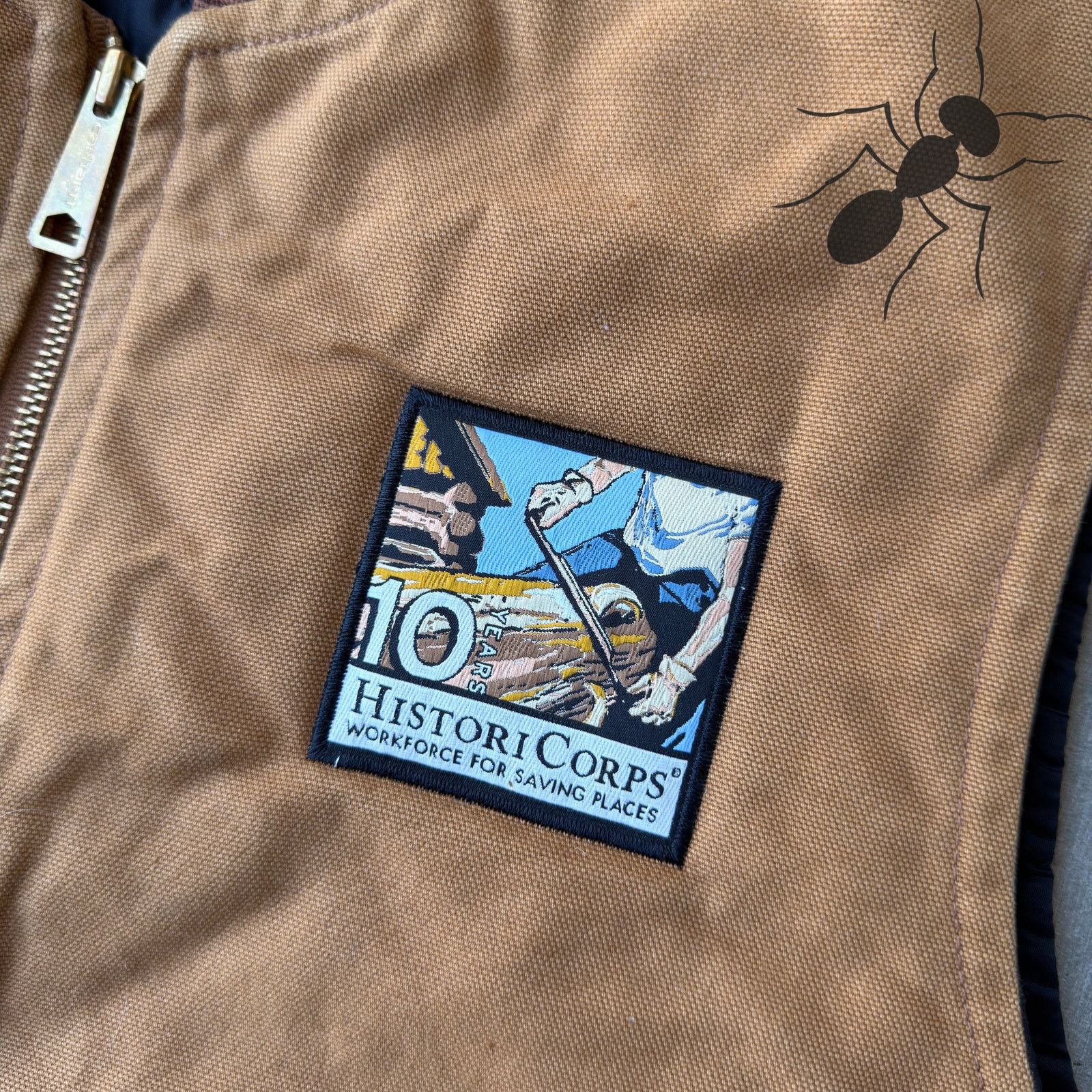 Carhartt × Vintage Carhartt V01 brown work wear vest Size US M / EU 48-50 / 2 - 3 Thumbnail