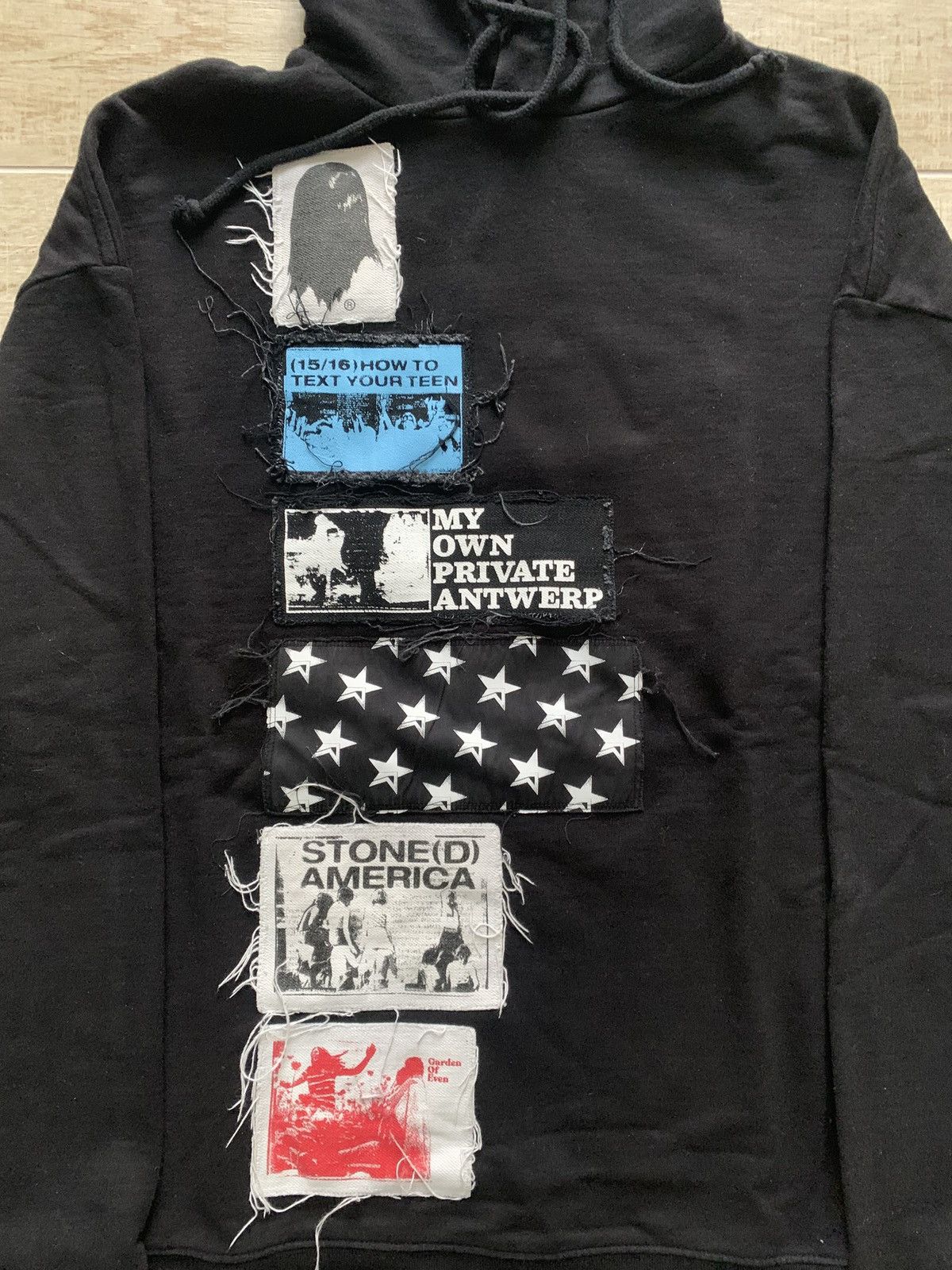 Raf Simons Raf Simons SS20 “Stoned America” appliqué patch hoodie Size US M / EU 48-50 / 2 - 3 Thumbnail