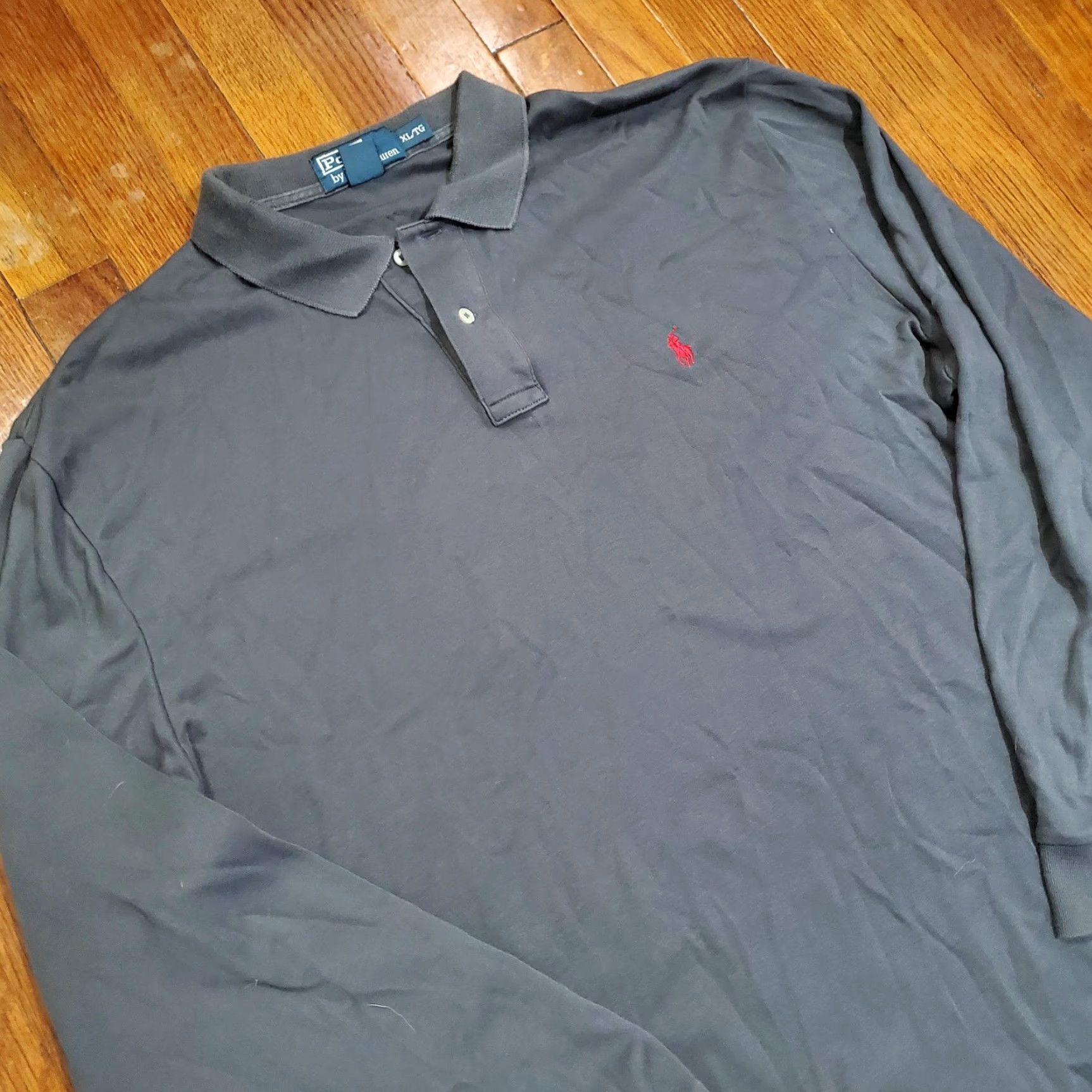 Polo Ralph Lauren Polo Ralph Lauren Shirt Mens XL Gray Long Sleeve Classic Fit Pony Embroidered Size US XL / EU 56 / 4 - 2 Thumbnail