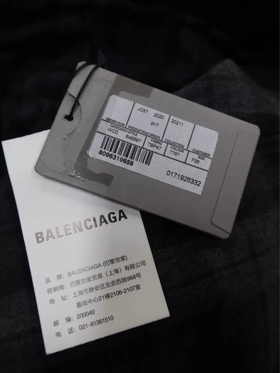Balenciaga Balenciaga Checkered Denim Jacket Size 36 New with Tags Size XS / US 0-2 / IT 36-38 - 4 Thumbnail
