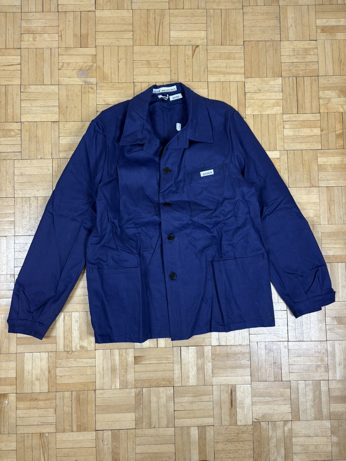 Vintage vintage German utility chore coat jacket Size US M / EU 48-50 / 2 - 2 Thumbnail
