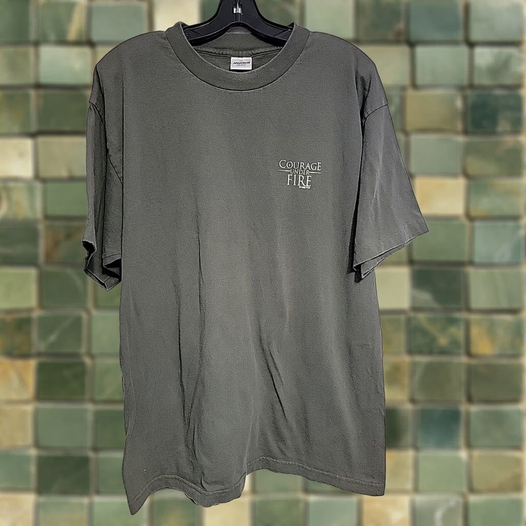 Vintage VINTAGE Courage Under Fire Movie Promo Shirt Mens XL Green Denzel Washington Size US XL / EU 56 / 4 - 1 Thumbnail