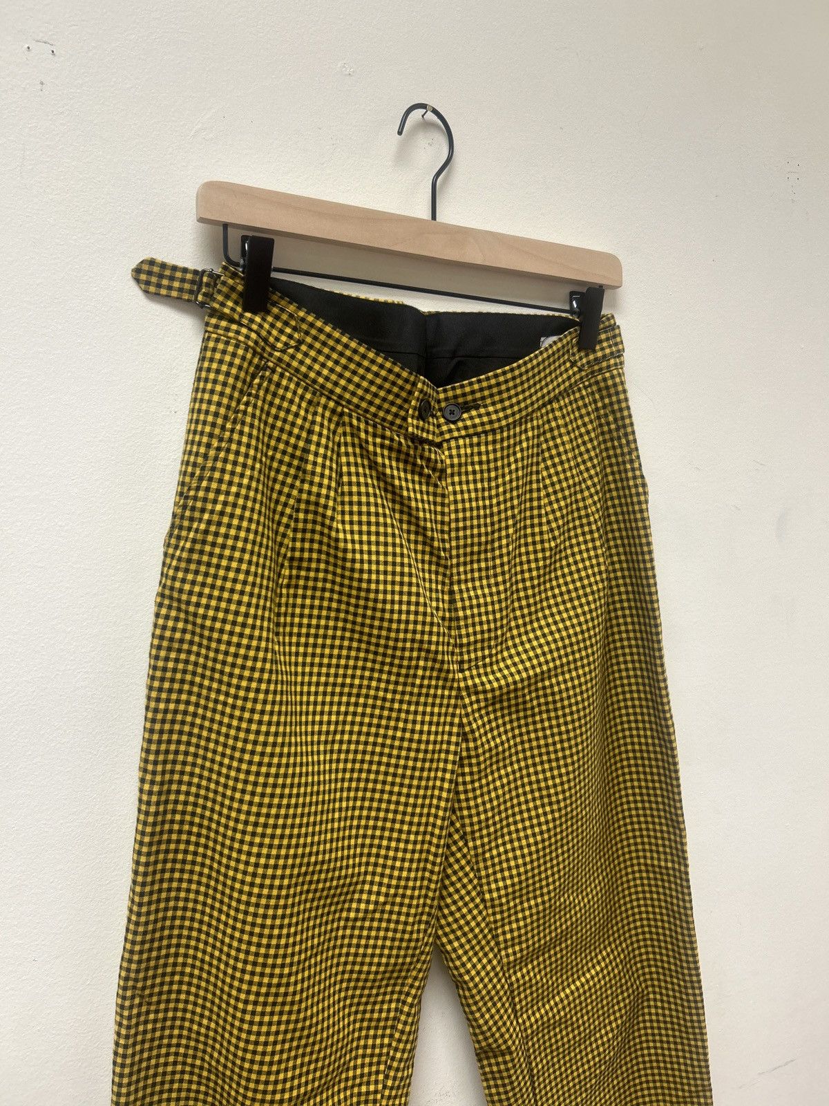 gingham Printed Pants