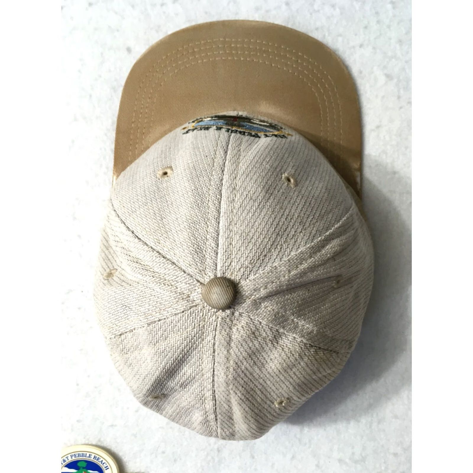 Imperial AT&T Pebble Beach National Pro-Am Hat 1997 official with staff badge Size ONE SIZE - 7 Thumbnail