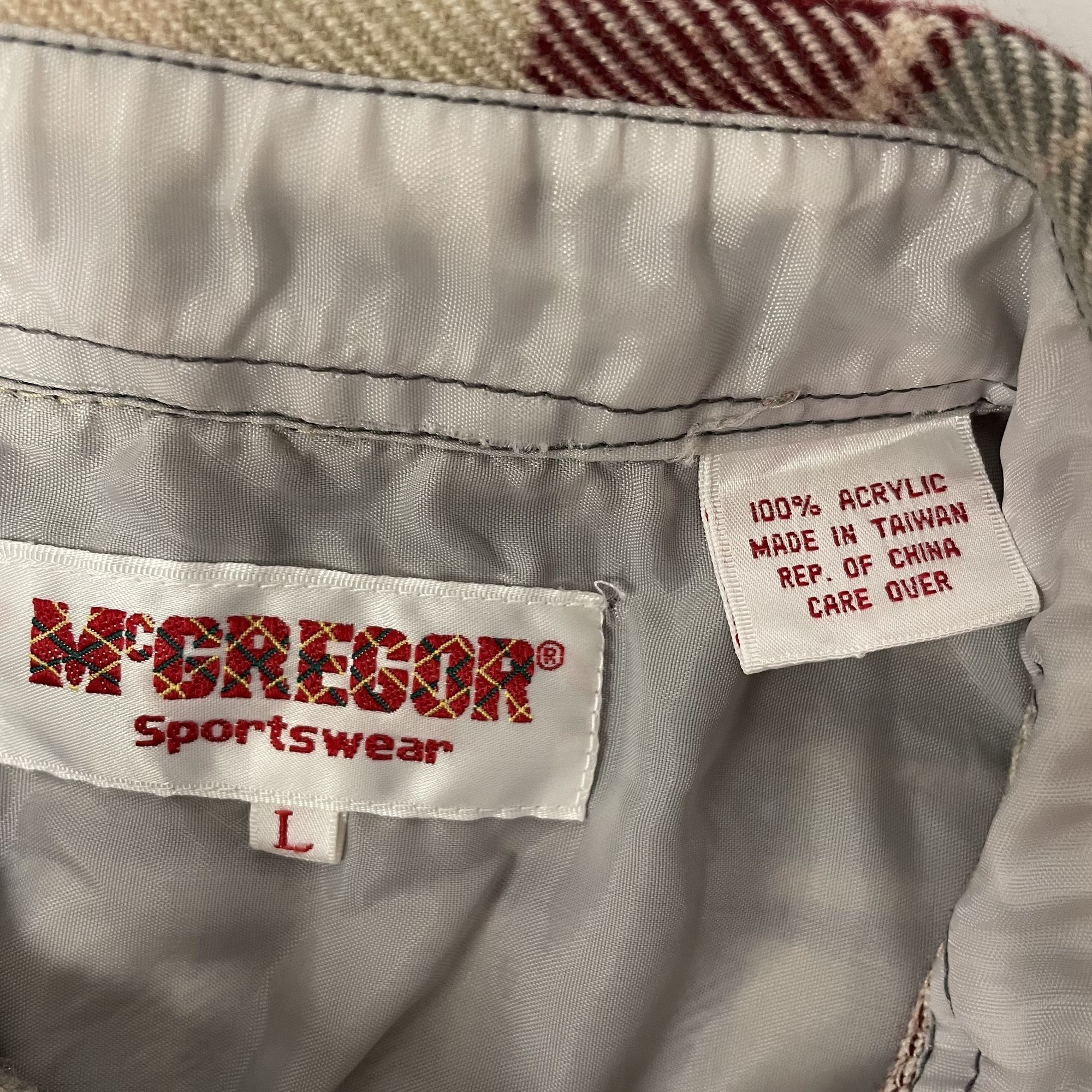 McGregor Vtg McGregor Sportswear Maroon SHADOW PLAID Flannel Size US L / EU 52-54 / 3 - 3 Thumbnail