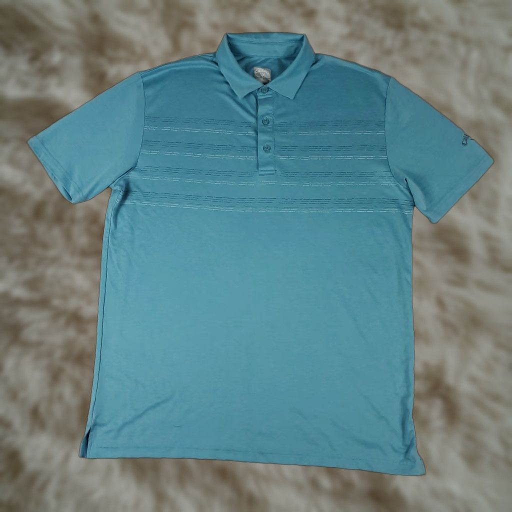 Callaway VINTAGE Callaway Polo Shirt Mens Size Large Blue Opti Dri Fit Golf Short Sleeve Size US L / EU 52-54 / 3 - 1 Thumbnail