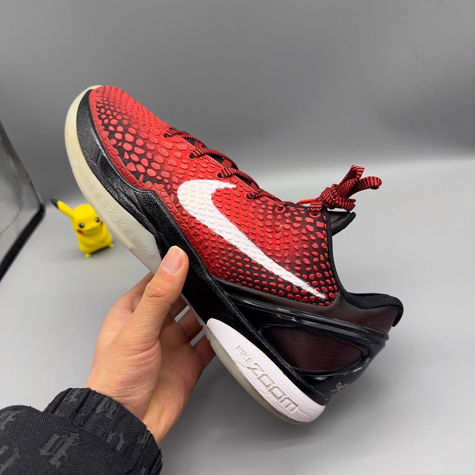 Nike Nike Kobe 6 Black Red Size 44.5 Size US 11.5 / EU 44-45 - 6 Thumbnail