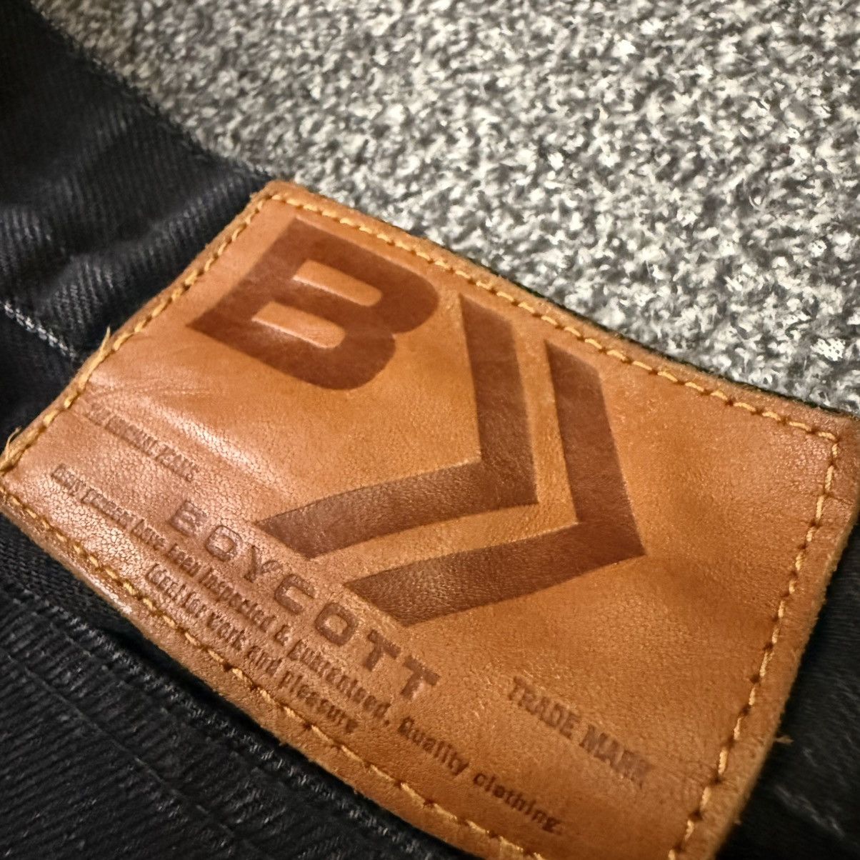 If Six Was Nine 🔥🇯🇵 Vintage Black Fade Distressed Denim Boycott Selvedge Size US 30 / EU 46 - 8 Thumbnail