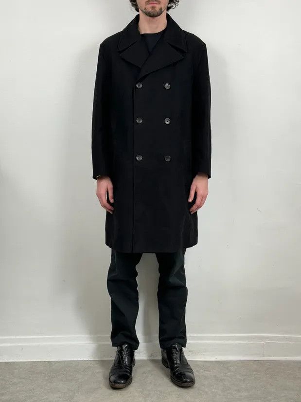 Jil Sander Jil Sander Black Cozy Buttoned Long Jacket Size US S / EU 44-46 / 1 - 1 Thumbnail