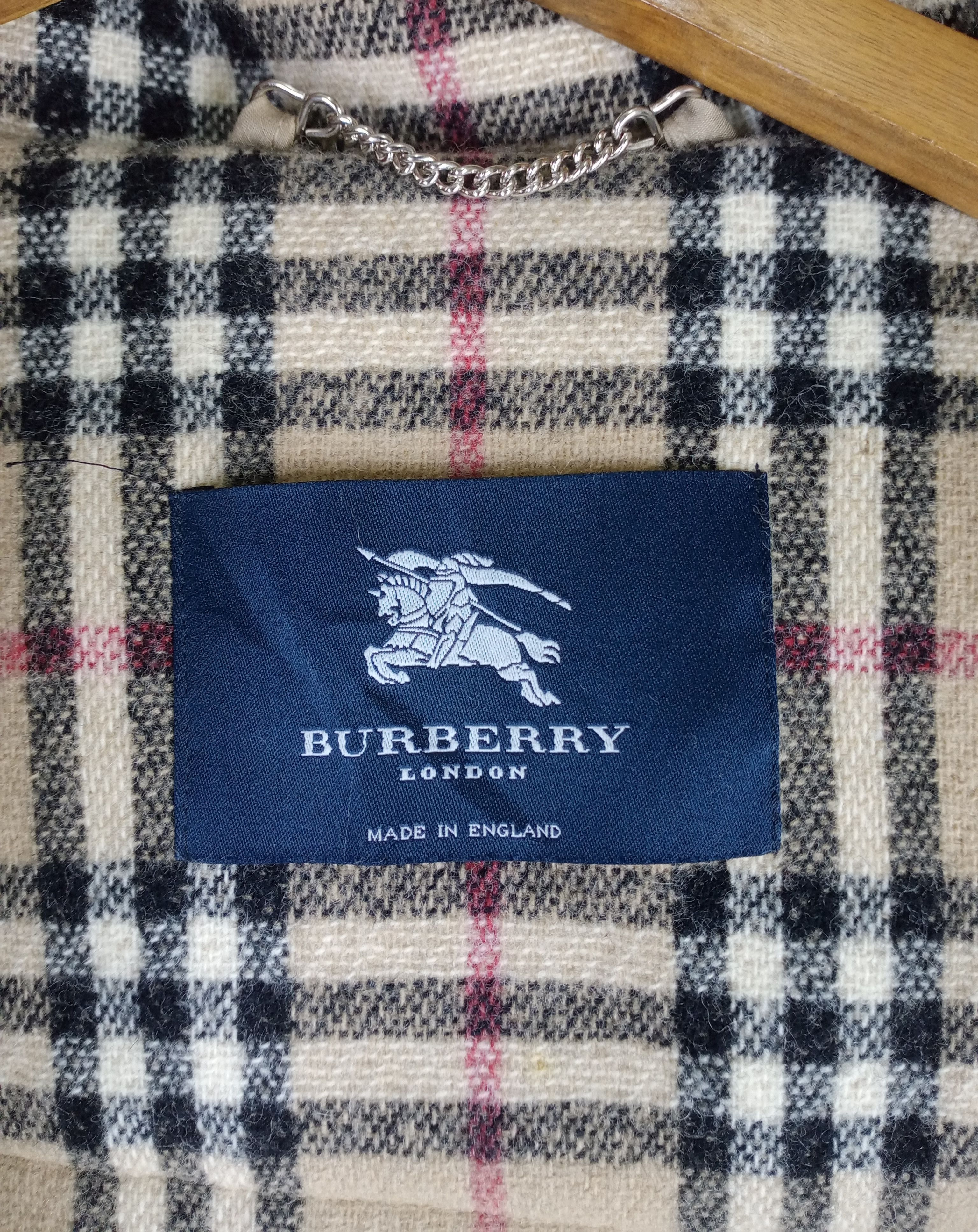 Burberry Vintage Burberry Duffle Coating Nova Check Made England Size US L / EU 52-54 / 3 - 6 Thumbnail