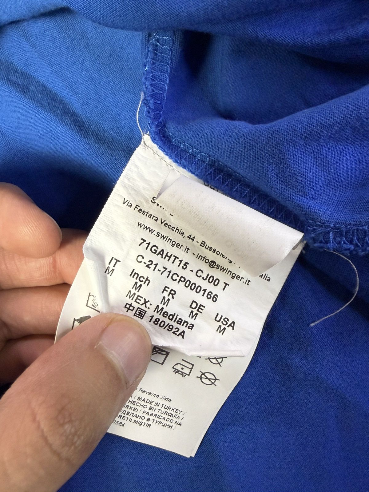Versace VERSACE JEANS COUTURE Box Logo Graphic Tee Sz M Size US M / EU 48-50 / 2 - 7 Thumbnail