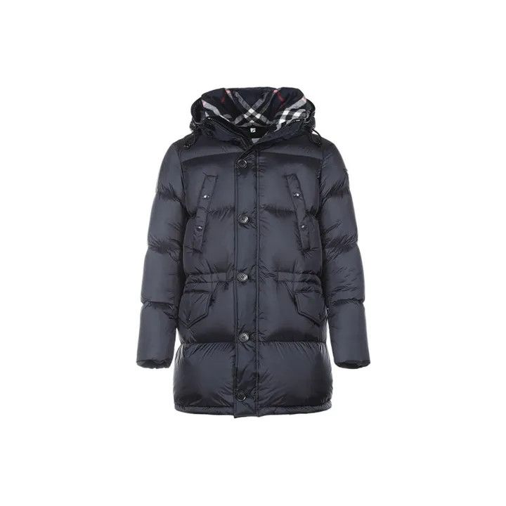 Burberry Burberry Navy Blue Hooded Down Jacket Size US XS / EU 42 / 0 - 1 Thumbnail