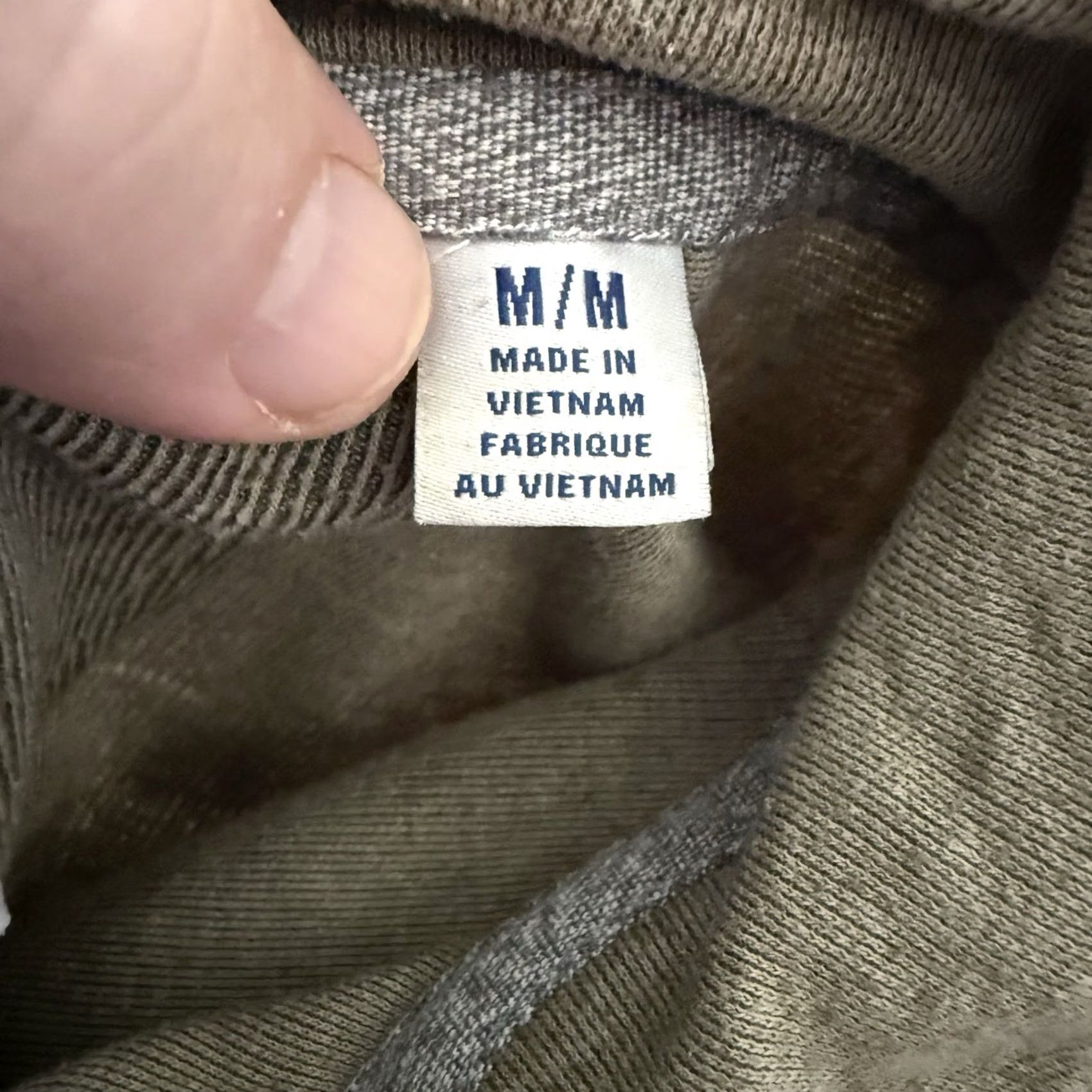 Tommy Bahama Tommy Bahama Ribbed Mock Neck Pullover Men Medium Olive Green Heather 1/4 Button Sweatshirt Size US M / EU 48-50 / 2 - 4 Thumbnail