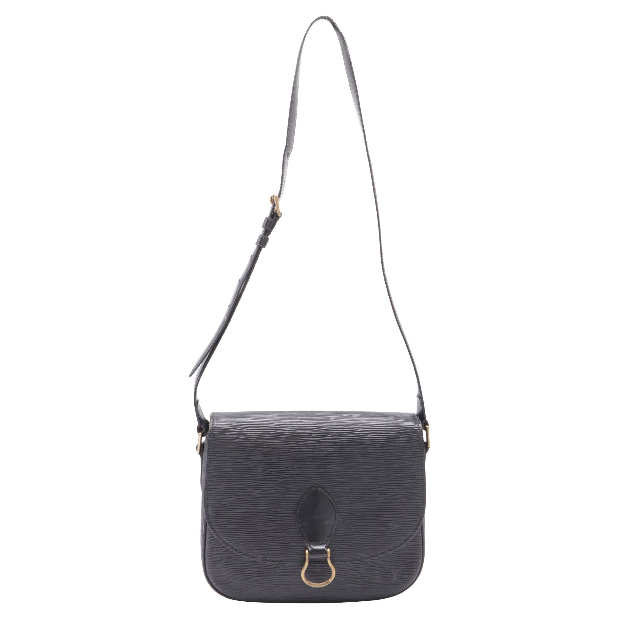 Louis Vuitton Louis Vuitton Saint Cloud GM Bag in Black Epi Leather Size ONE SIZE - 1 Thumbnail