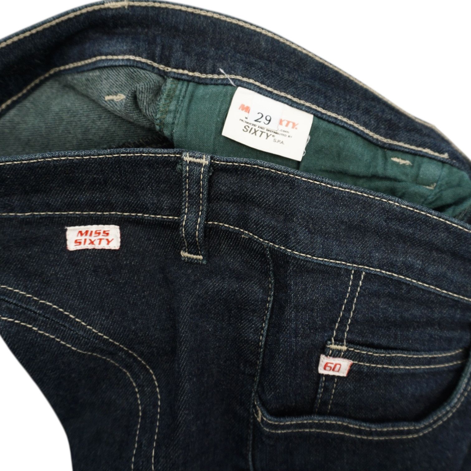 Miss Sixty Archive Y2K 7/8 Flared Jeans Size 29" - 5 Thumbnail