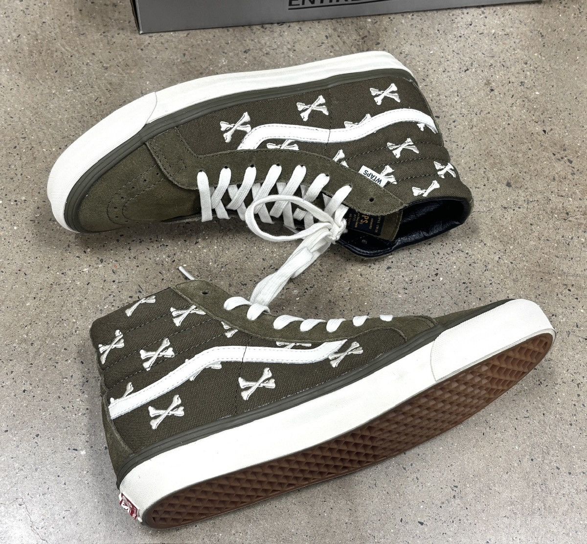 Vans × Wtaps Wtaps x Vans OG SK8 Hi Bones US10 Olive Size US 10 / EU 43 - 5 Thumbnail