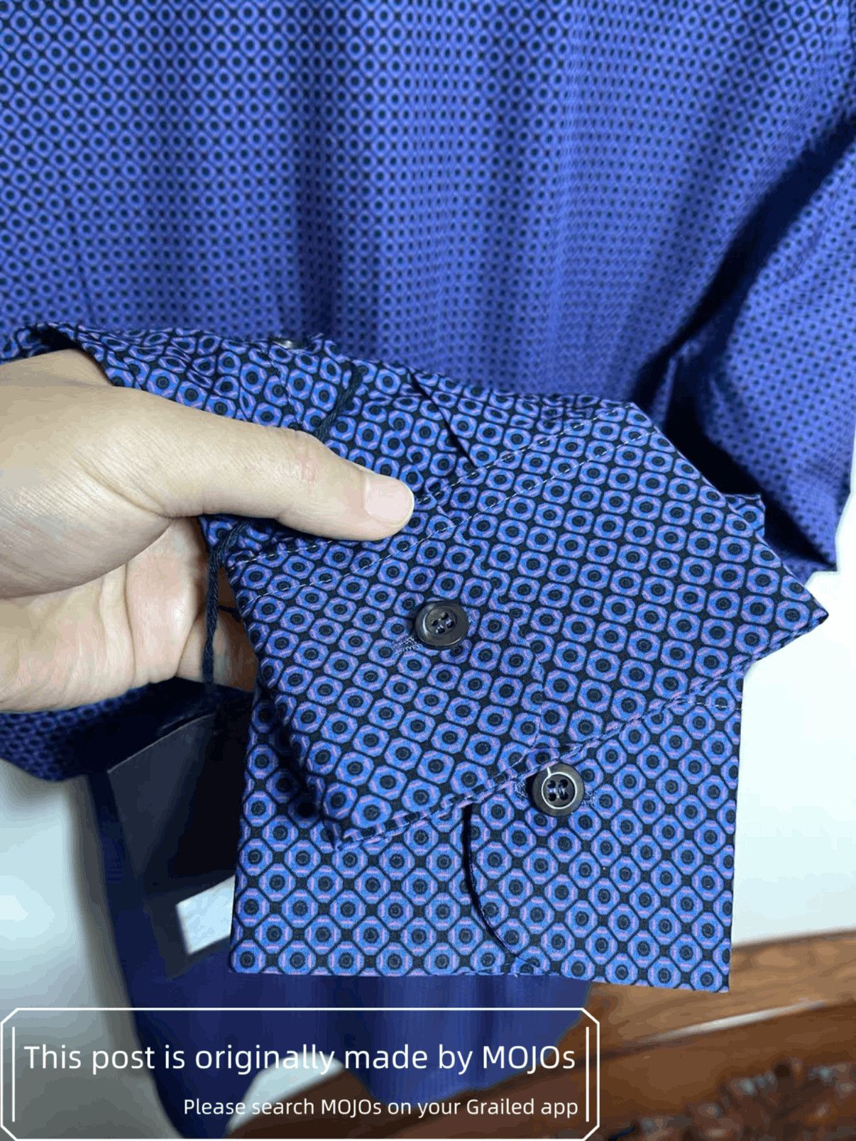 Prada Sz 41 Prada Pattern Shirt mojos321227 Size US L / EU 52-54 / 3 - 5 Thumbnail