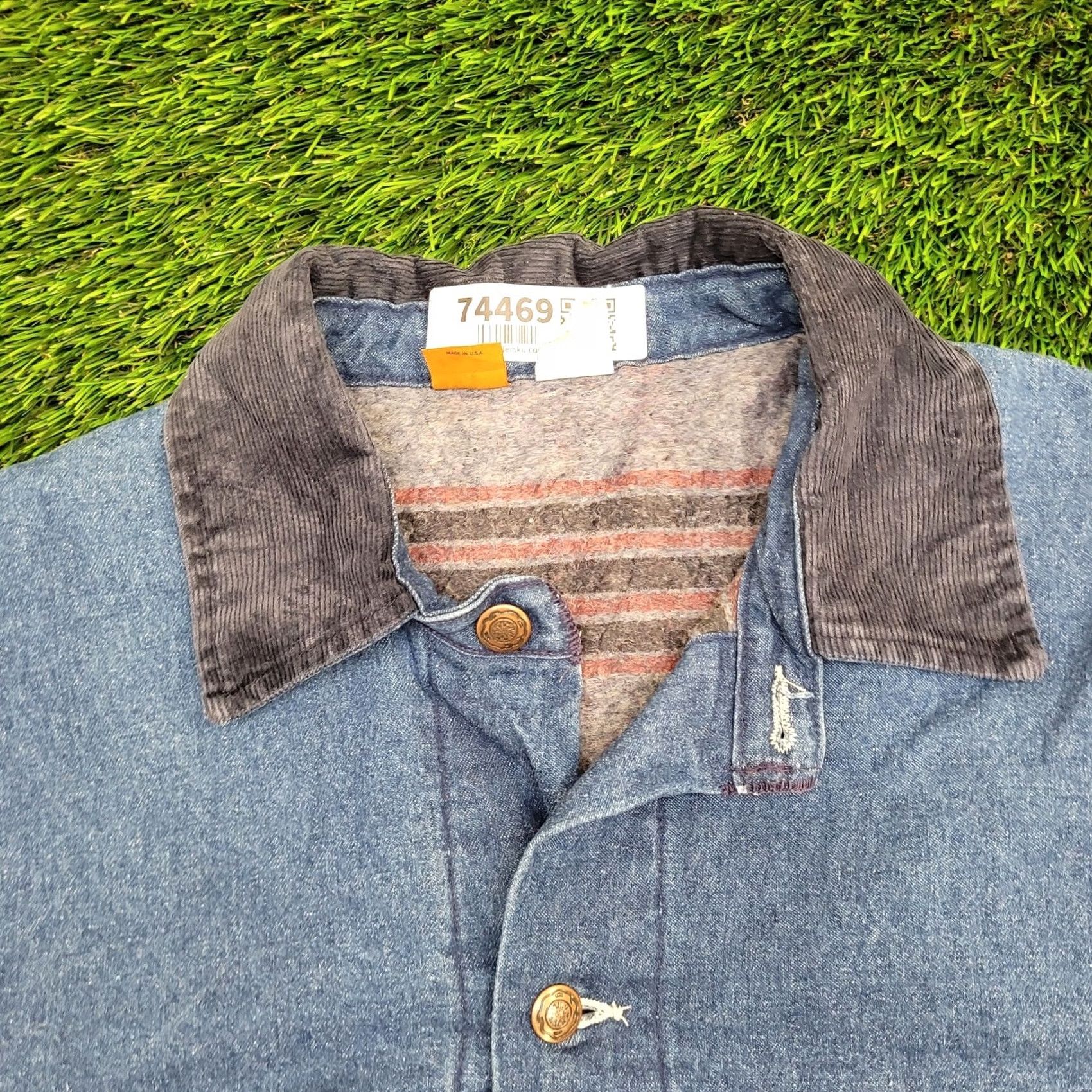 Wrangler VINTAGE Wrangler Big Ben HCSD Prison Denim Chore Coat M USA Sz 40 Jacket Coat Long Sleeve Workwear Size US M / EU 48-50 / 2 - 2 Thumbnail
