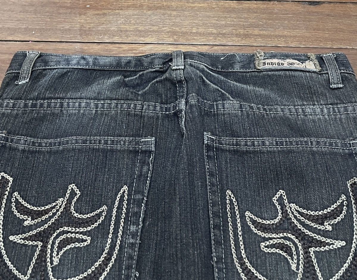 14th Addiction Very Rare Vintage Japanese Brand Indigo 30 Jeans 1990s Size US 32 / EU 48 - 4 Thumbnail