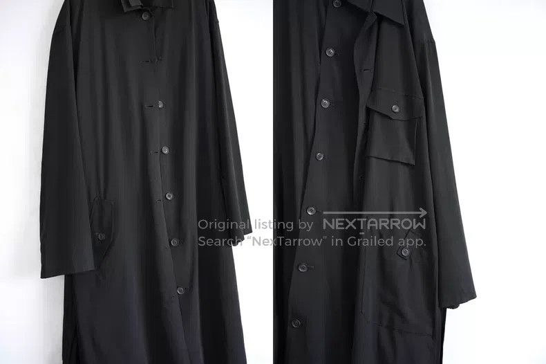Yohji Yamamoto Yohji Yamamoto 21SS double-layer triacetate belt coat| Size US S / EU 44-46 / 1 - 4 Thumbnail
