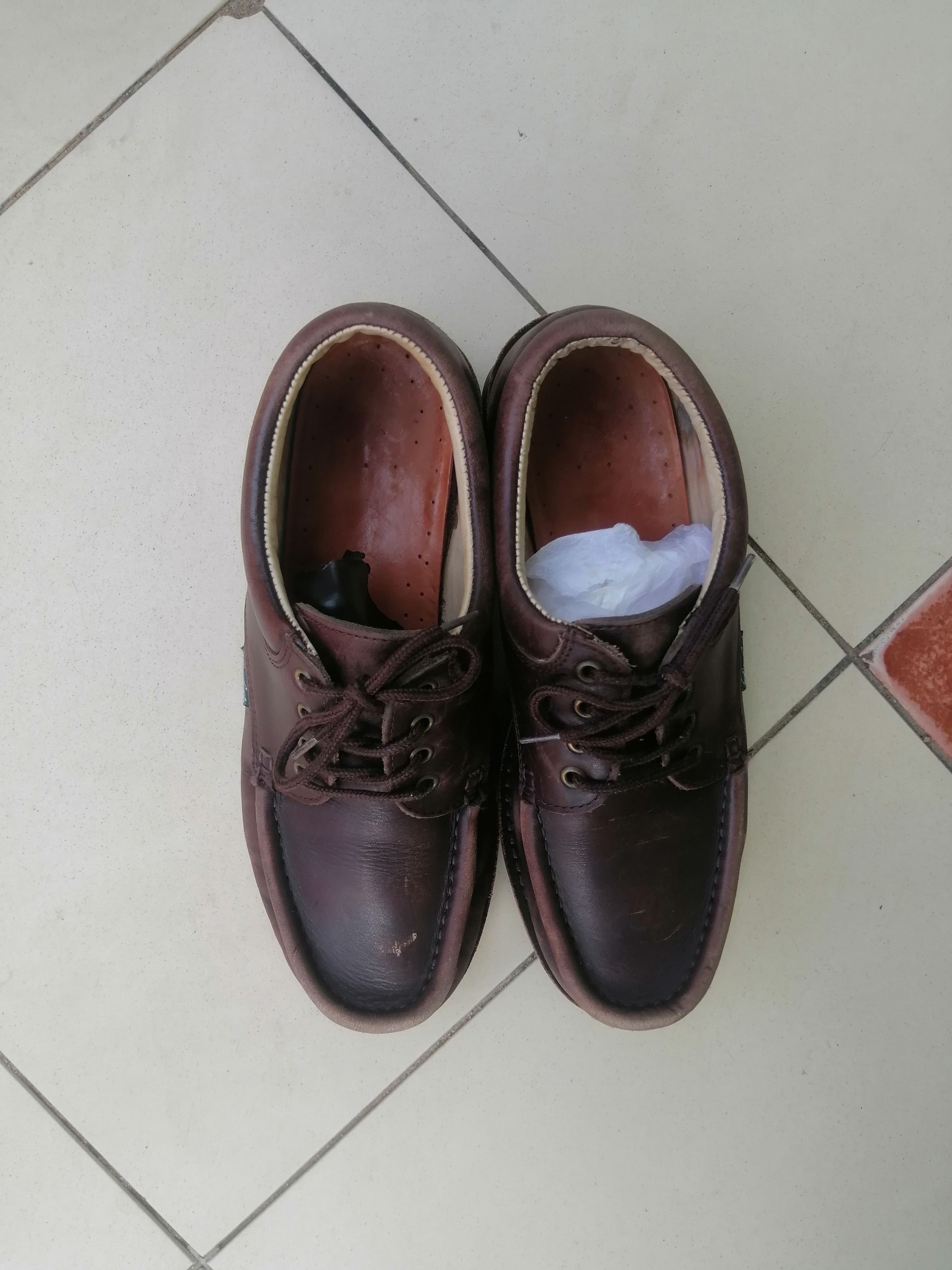 Paraboot Paraboot Michael Apron Toe Derby – Brown Leather Size US 10.5 / EU 43-44 - 12 Thumbnail