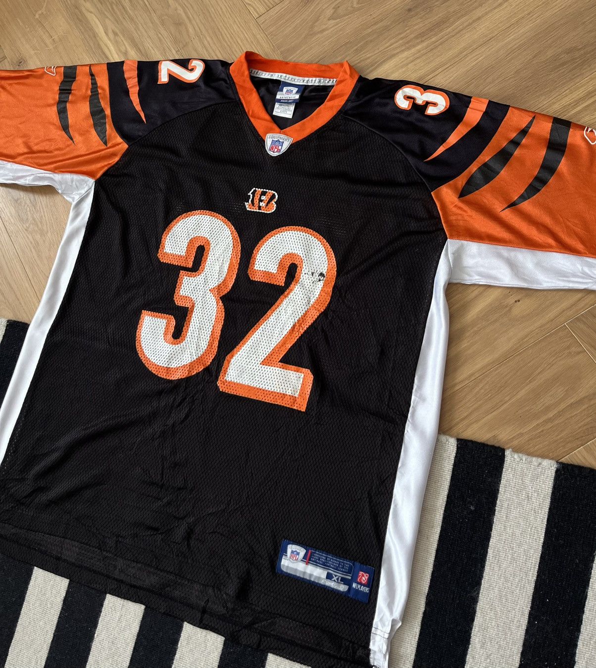 Reebok Vintage Cedric Benson Cincinnati Bengals #32 Reebok Jersey Size US XL / EU 56 / 4 - 5 Thumbnail