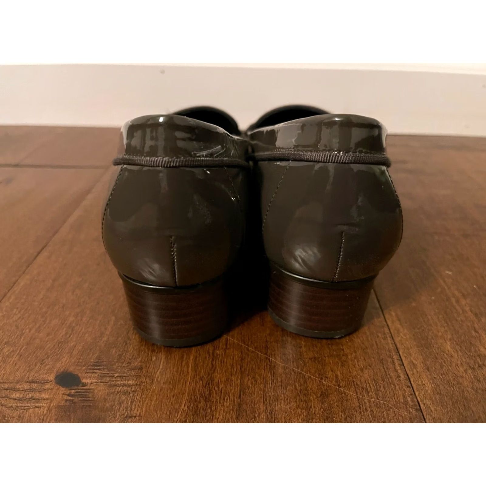 Ralph Lauren Lauren Ralph Lauren Gray Patent Leather Penny Loafer Pumps Heels Women's 8B Size US 8 / IT 38 - 6 Thumbnail