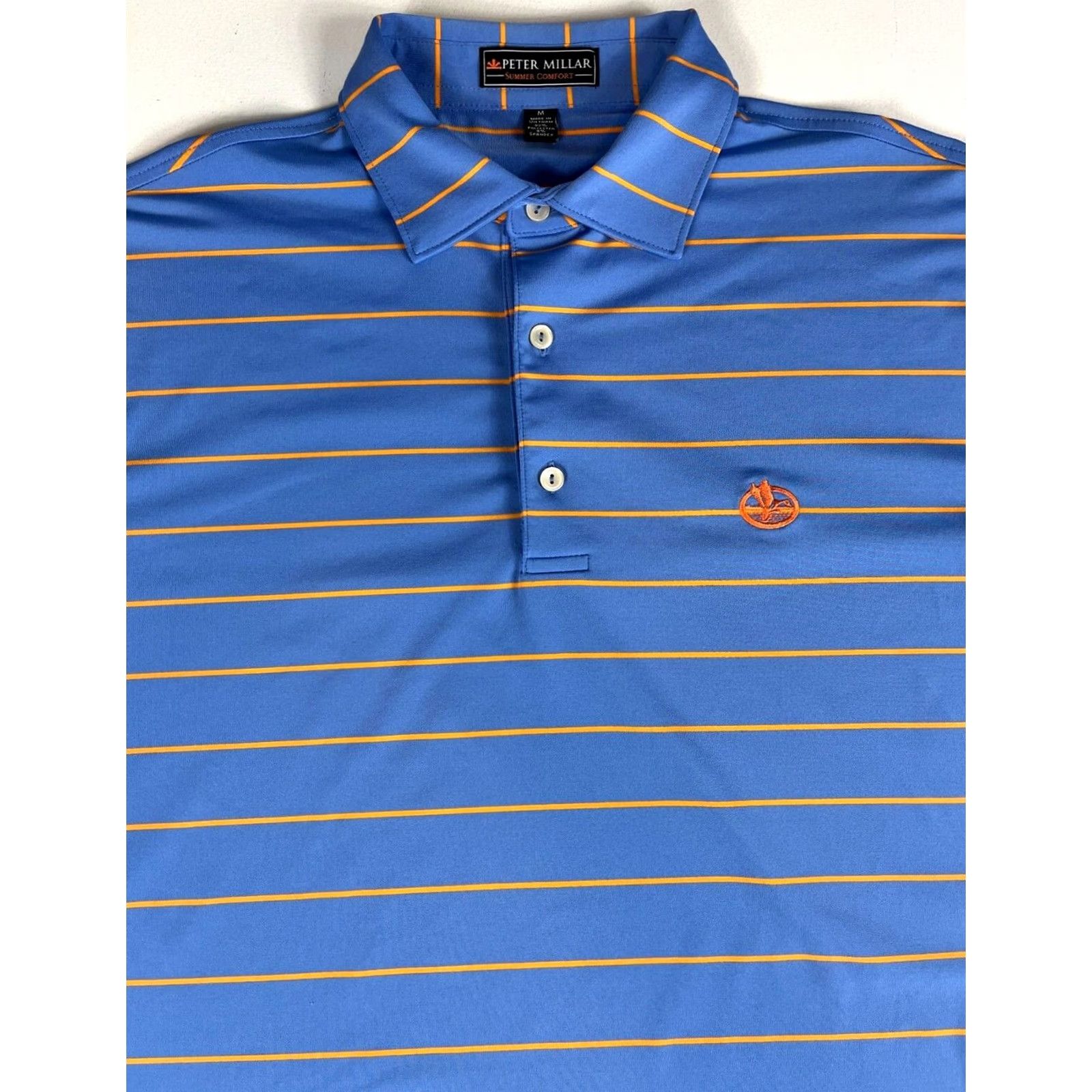 Peter Millar Peter Millar Summer Comfort Polo Shirt Striped Sz M Men’s Shirt Polo Blue Extra Small? Size US M / EU 48-50 / 2 - 2 Thumbnail