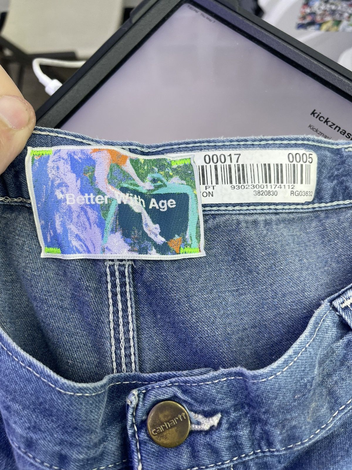 Better With Age Better with age jeans blue patch Size US 38 / EU 54 - 6 Thumbnail