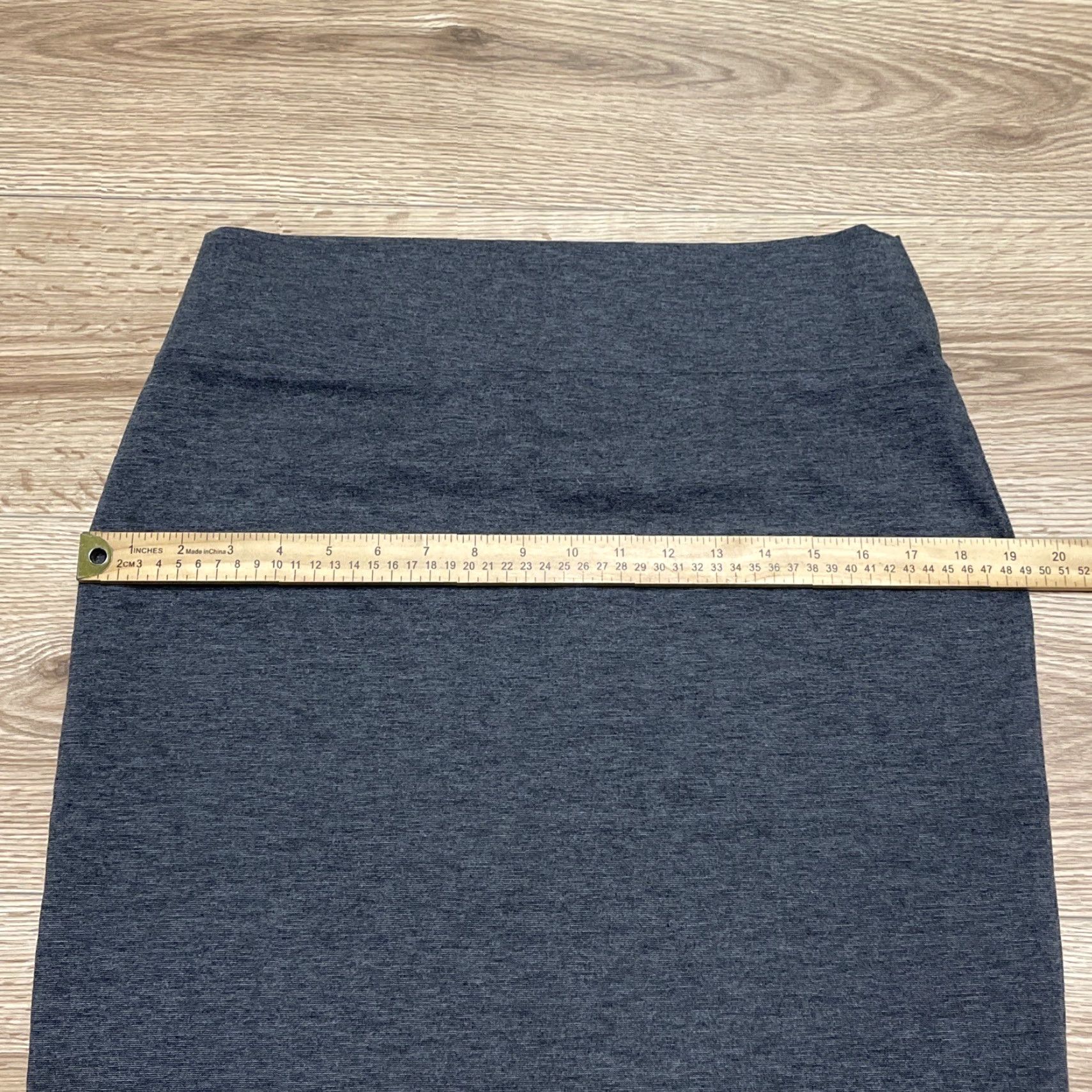 Vintage Liz and Sara Womens Skirt Knee Length Gray XL Regular Solid A-Line Size 40" / US 18 - 6 Thumbnail