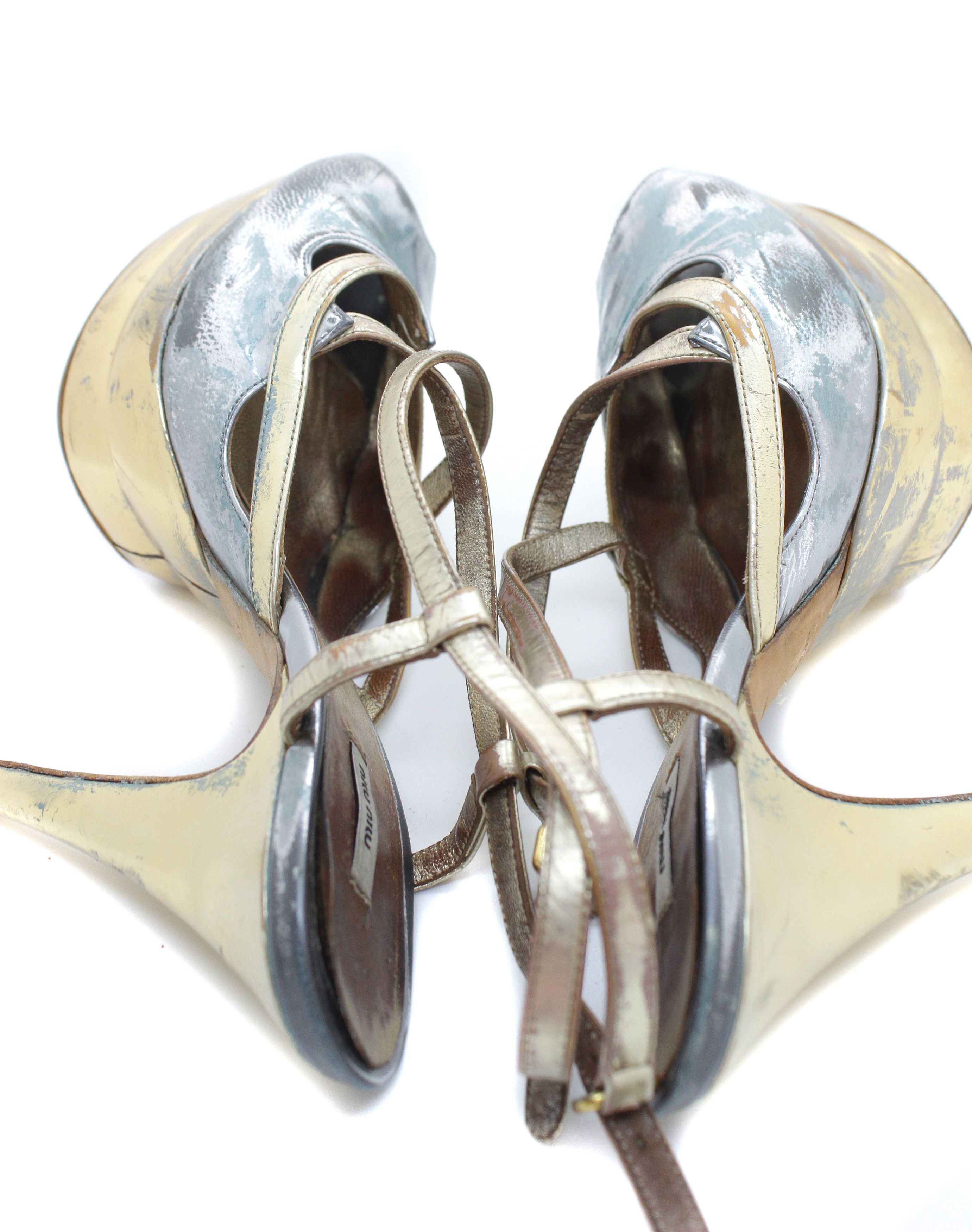 Miu Miu 00S Painter Heels Vintage Size US 5 / IT 35 - 6 Thumbnail