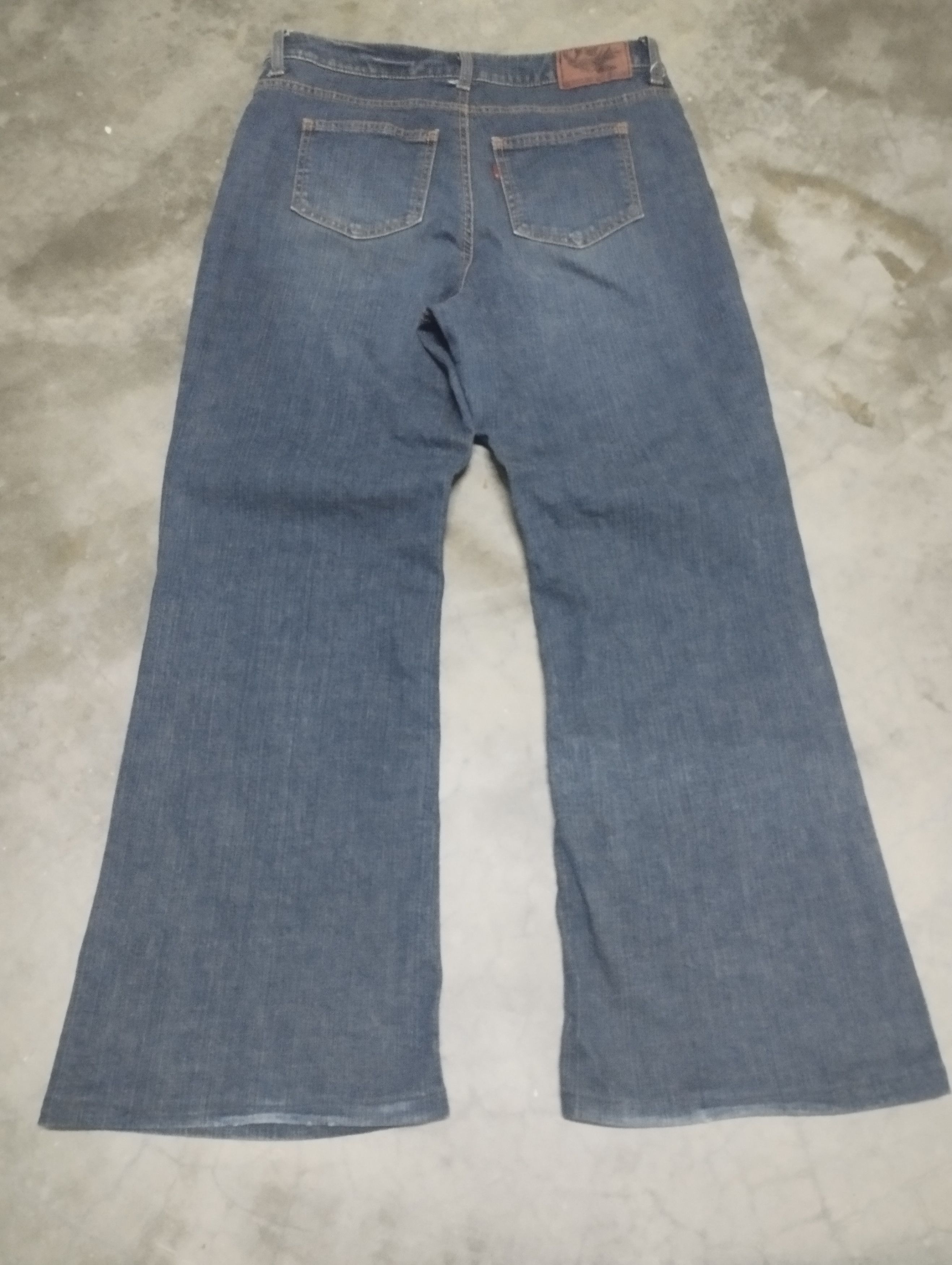 Tornado Mart Super Flare Jeans Mud Rusty Bobson Stretch Bootcut Jeans Size US 30 / EU 46 - 2 Thumbnail