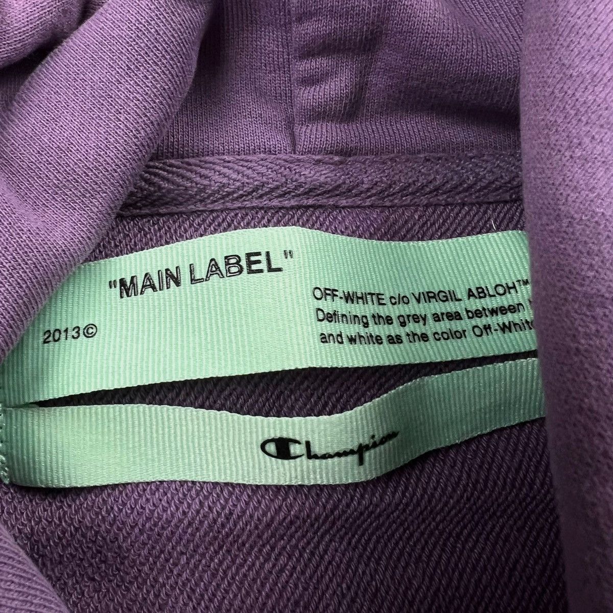 Off-White Off-White x Champion Arrows Purple Hoodie Size US XS / EU 42 / 0 - 5 Thumbnail