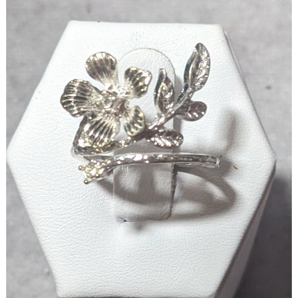 Other Floral Fairy Silver Tone Gemmed Ring Size 6 Size ONE SIZE - 1 Thumbnail
