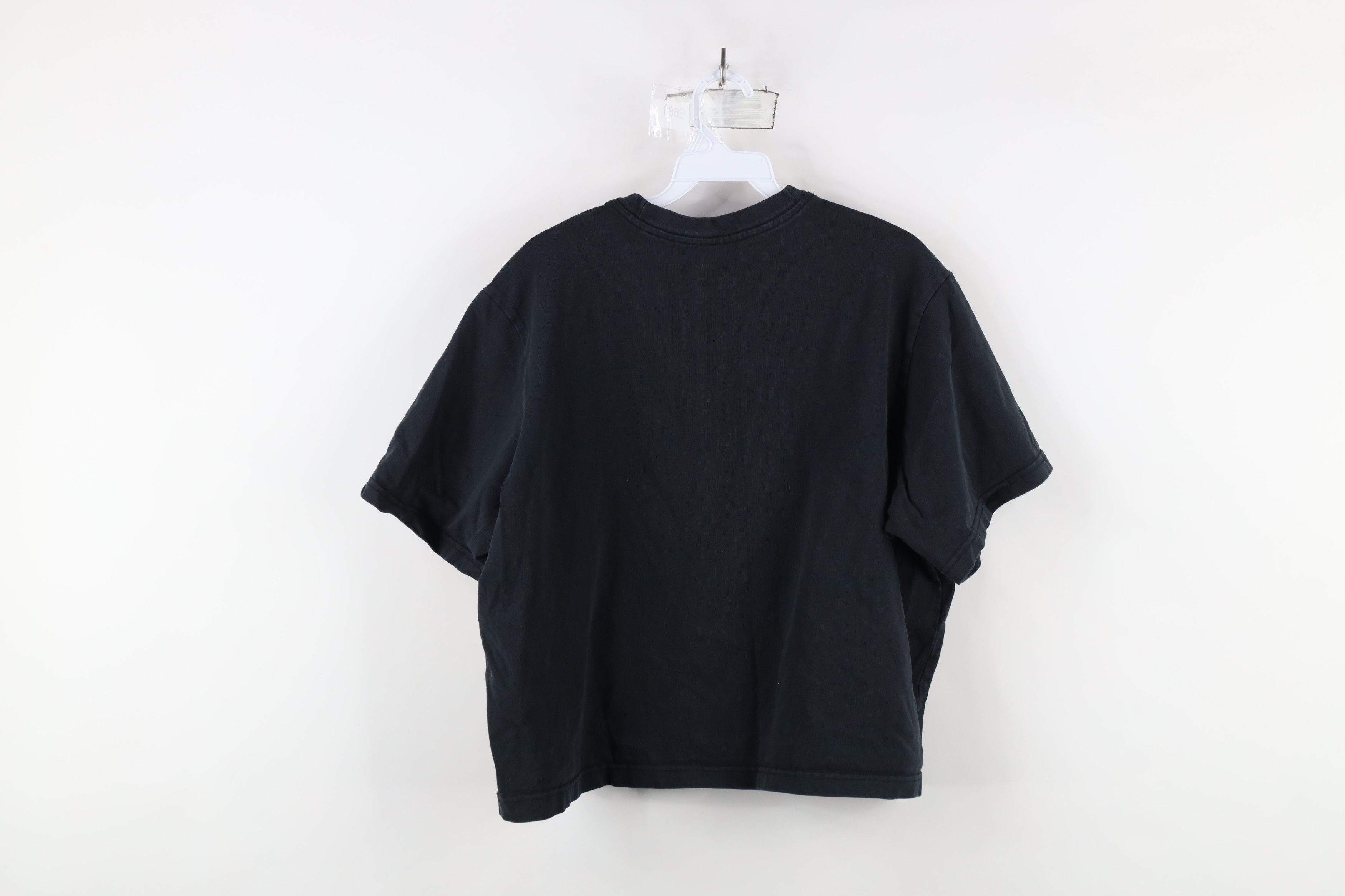 Nike × Vintage Y2K Nike Scott Center Swoosh Cropped Loose Fit T-Shirt Black Size L / US 10 / IT 46 - 9 Thumbnail
