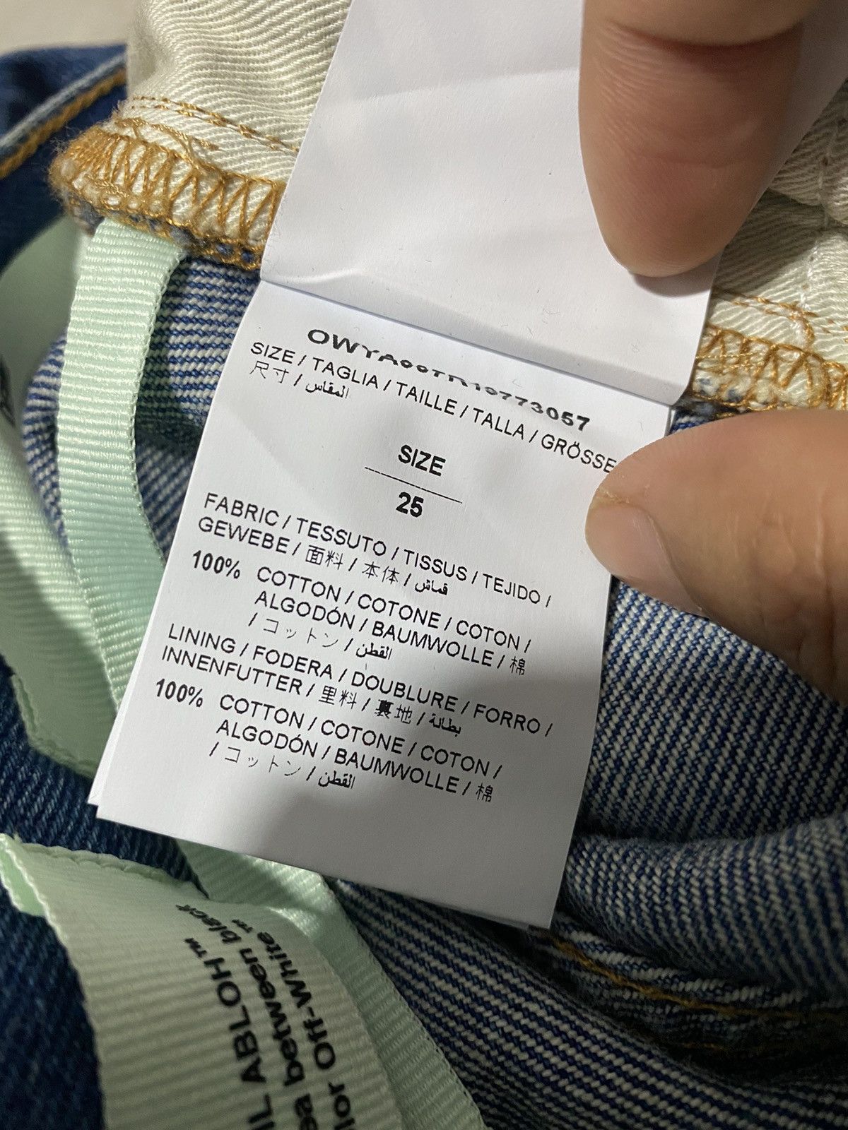 Off-White Off white virgil abloh baggy Flare denim Jeans Size 25" / US 0 / IT 36 - 14 Thumbnail