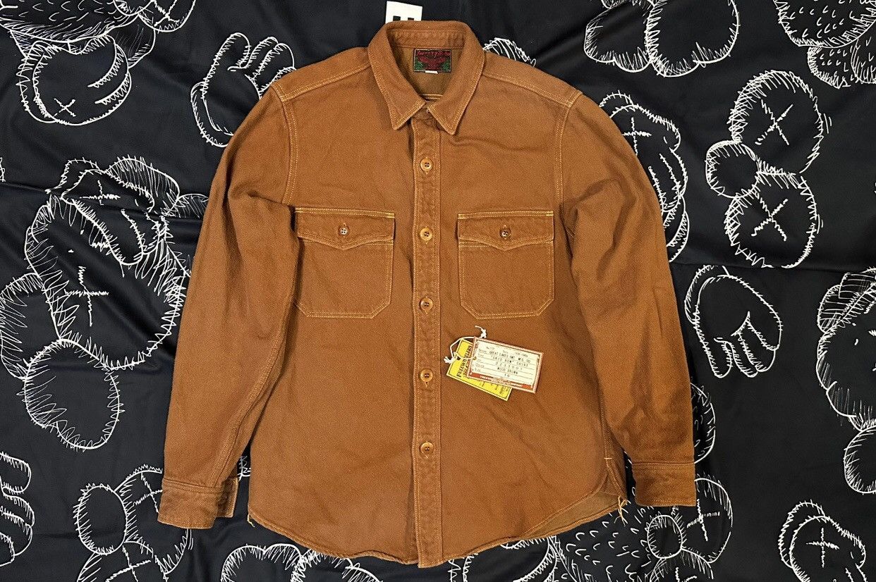 image of Freewheelers Flannel Shirt in Brown, Men's (Size 2XS)