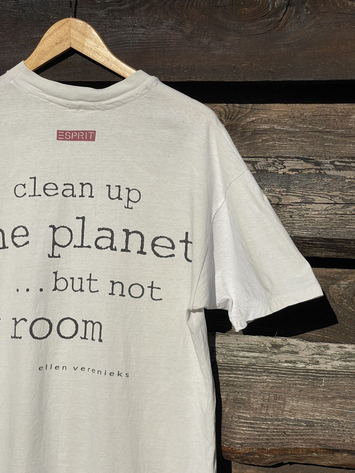 Vintage 90’s Rare Ellen Verenieks Clean Up The Planet Tee Size US M / EU 48-50 / 2 - 11 Thumbnail