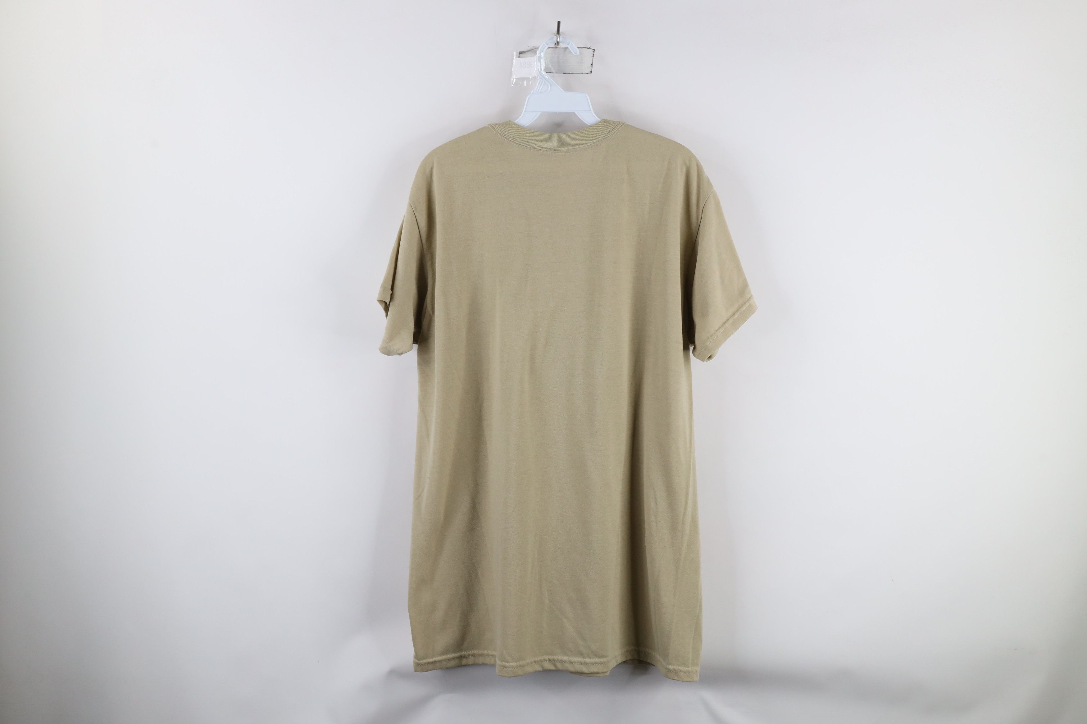 Vintage Vintage 90s Streetwear Blank Short Sleeve T-Shirt Beige USA Size US L / EU 52-54 / 3 - 7 Thumbnail