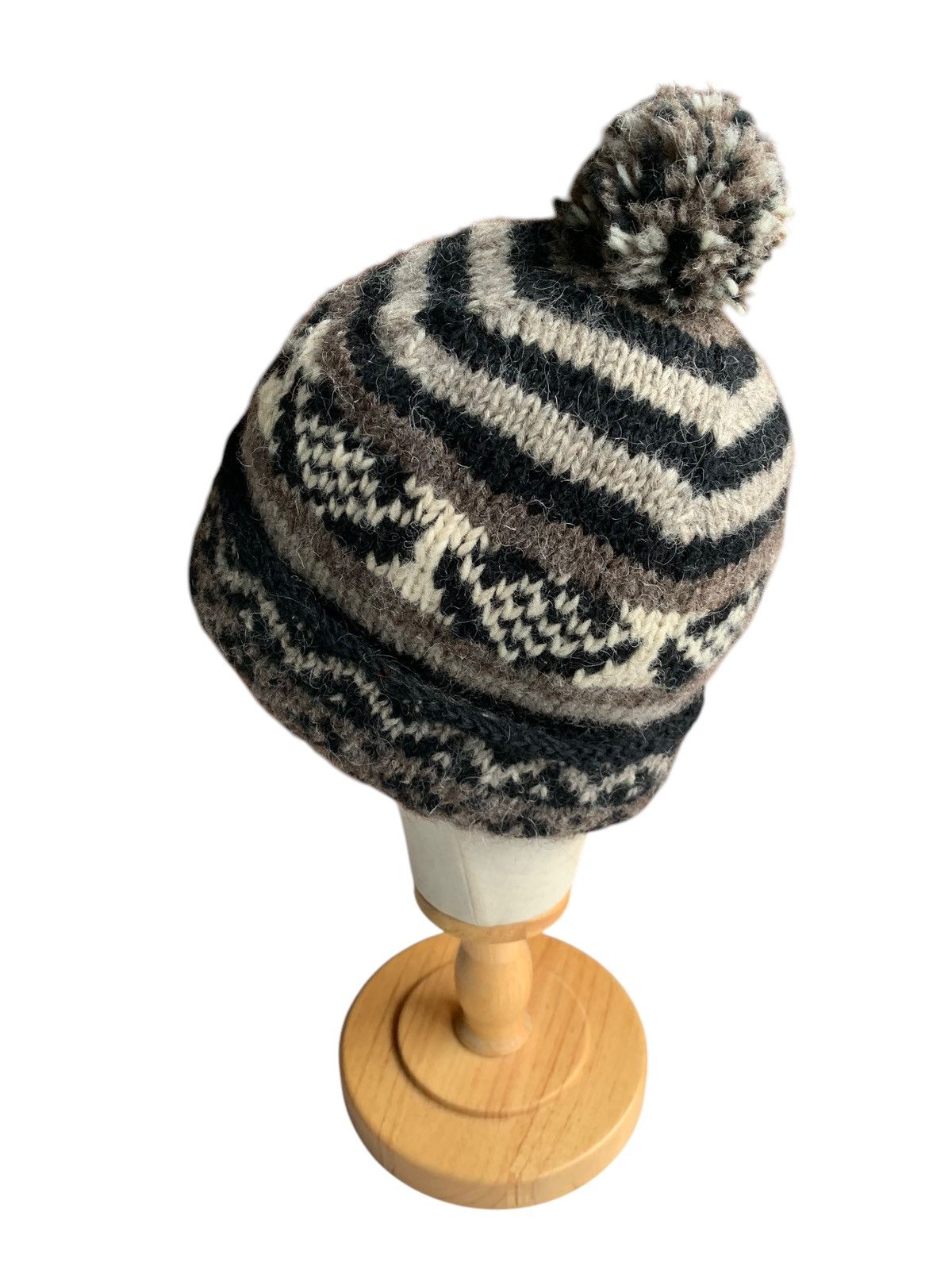 Japanese Brand × Kapital × Vintage Knitted Crochet Wool Rare Design Winter Sessions Beanie Hats Size ONE SIZE - 6 Thumbnail